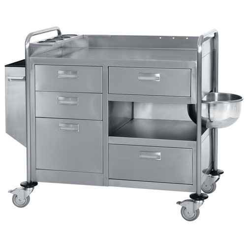Carrinho hospitalar - ER-105 series - ERYIGIT Medical Devices  - para uso geral / para curativos / em aço inoxidável