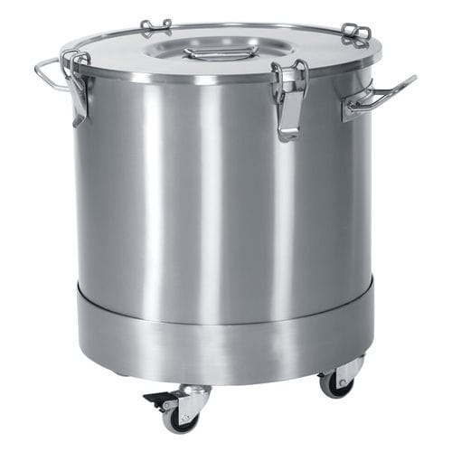 Lixeira em aço inoxidável - ER-135 series - ERYIGIT Medical Devices  - com rodízios