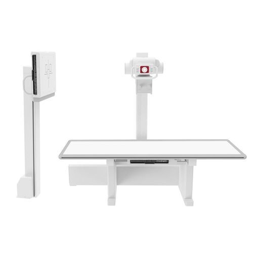 Sistema de radiografia digital - X-DRS Floor Basic Hum - Examion - para radiografia geral / com bucky de piso