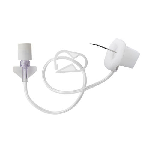 Agulha para injeção intravenosa - ONCO-GRIP® - F.B. Medical - de Huber / com aletas / 1 polegada