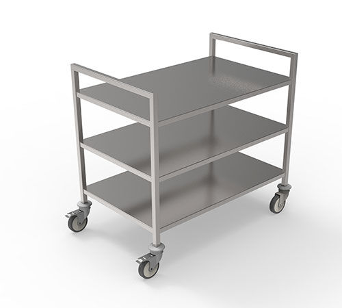 Carrinho para cestos de esterilização - 50.103 series - Famos - para uso geral / de transporte / de acondicionamento