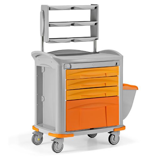Carrinho hospitalar - Favero Health Projects - para medicamentos / para instrumental / para tratamentos