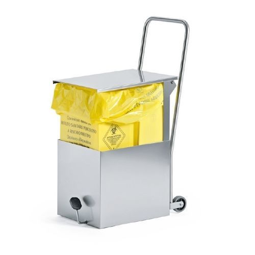 Carrinho para roupa médico-hospitalar - 9CB0320 - Favero Health Projects - coletor de lixo / com bandeja / 1 bolsa