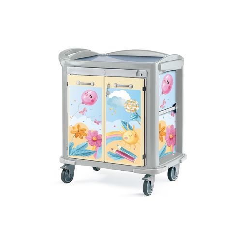 Carrinho hospitalar - Favero Health Projects - para uso geral / multifuncional / com 2 portas