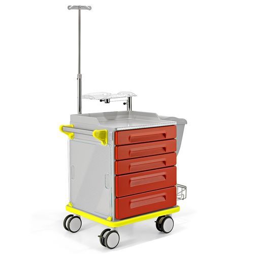 Carrinho hospitalar - Favero Health Projects - de emergência / para medicamentos / para instrumental