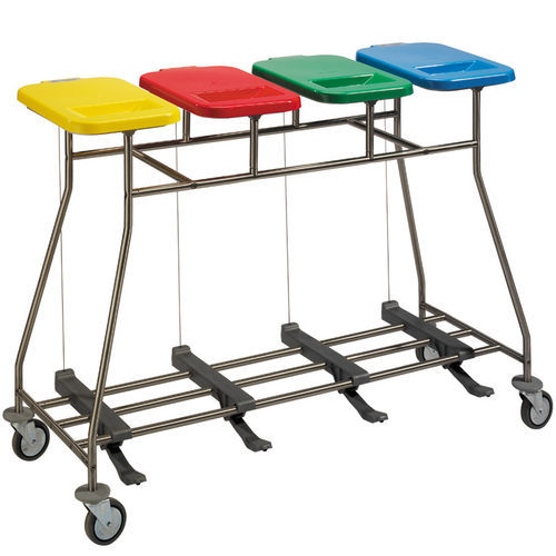 Carrinho para roupa suja - Iseo 40 - Francehopital - para hospital / de transporte / 4 bolsas