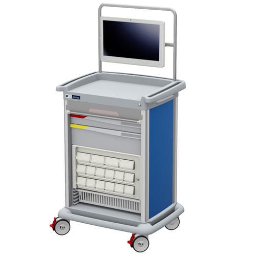 Carrinho para computador médico-hospitalar - #PRE9XAEB-S - Francehopital - para distribuição de medicamentos / opções