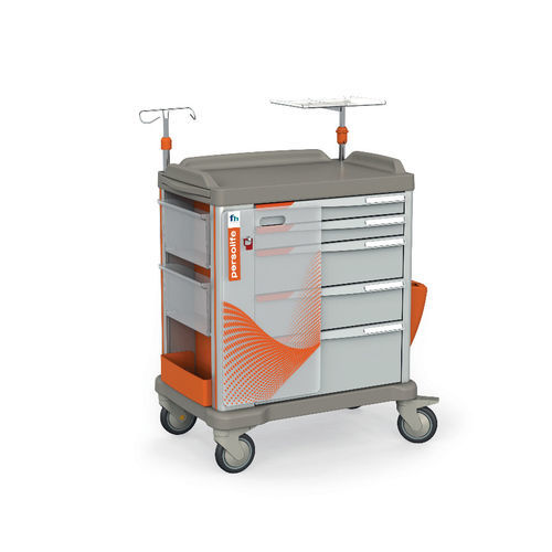 Carrinho de emergência - Persolife 600 large - Francehopital - para desfibrilador / para aspirador / para cateteres