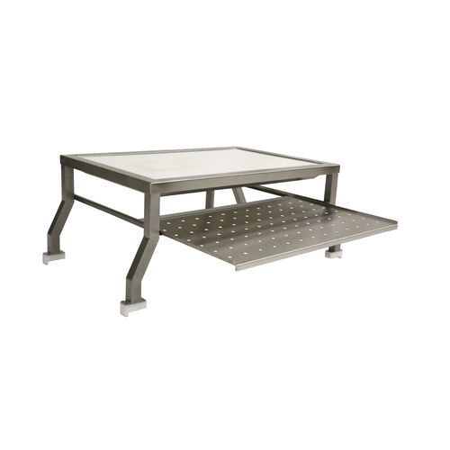 Mesa para necropsia - 80530/1 - Funeralia - de dissecção de órgãos / retangular / em aço inoxidável