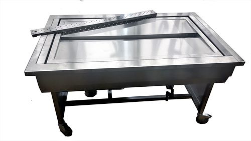 Mesa de dissecção - 88021 - Funeralia - retangular / para animais / com rodízios