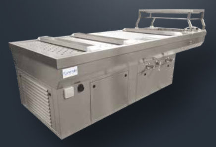 Mesa de necropsia para medicina legal - 80545/F - Funeralia - com ventilação descendente