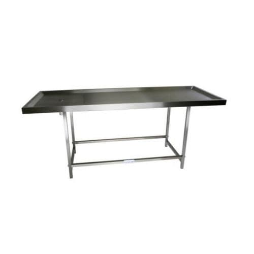 Mesa de preparação de corpos - 80951 series - Funeralia - retangular / em aço inoxidável