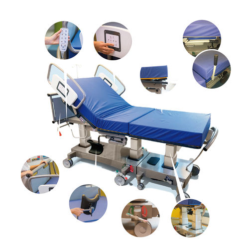 Cama de parto - Nascentia - Gardhen Bilance  - para hospital / elétrica / com rodízios