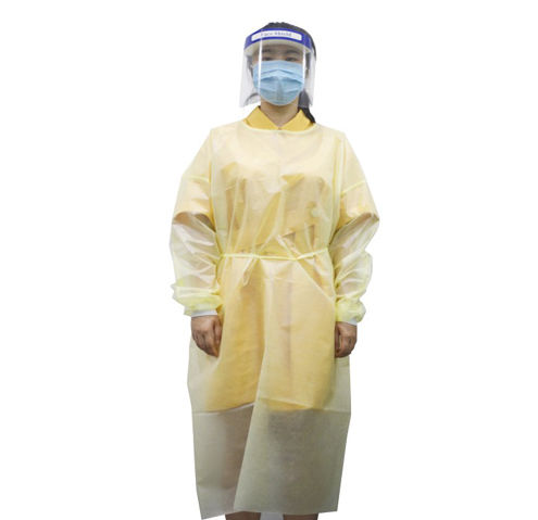 Capote cirúrgico de mulher - GC9002 series - GCMedica Enterprise - em poliéster / em polipropileno / amarelo