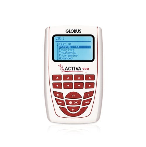 Eletroestimulador - Activa 700 - Globus - de mão / TENS / 4 câmaras independentes