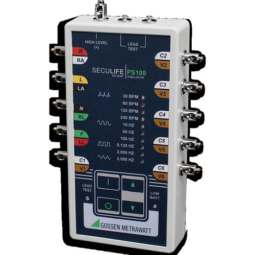 Simulador de ECG - SECULIFE PS100 - GOSSEN METRAWATT GmbH - para cuidados gerais de saúde / de arritmia / tela