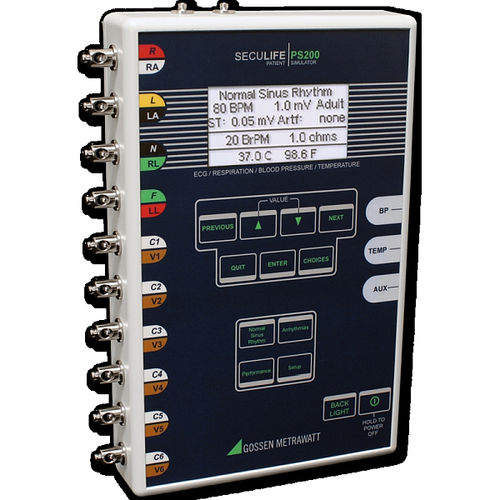Simulador de ECG - SECULIFE PS200 - GOSSEN METRAWATT GmbH - tela / portátil