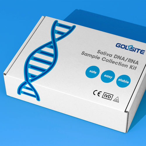 Tubo de ensaio de saliva - Goldsite Diagnostics Inc. - para PCR / cilíndrico / para DNA