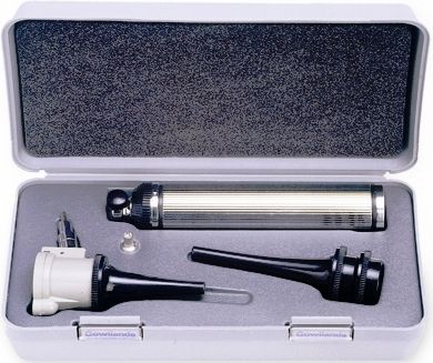 Otoscópio veterinário óptico - 3123 - Gowllands Medical Devices - com espéculo