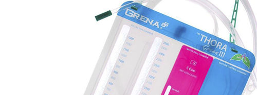 Kit de drenagem pleural - Thora Green III™ - Grena - com 3 câmaras / graduado