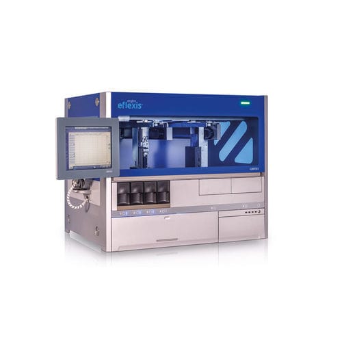 Analisador de grupos sanguíneos totalmente automático - Erytra Eflexis® - Grifols - de bancada / compacto