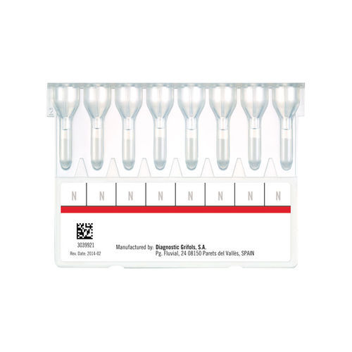 Kit de teste de prova cruzada - DG Gel - Grifols - de globulina / de sangue