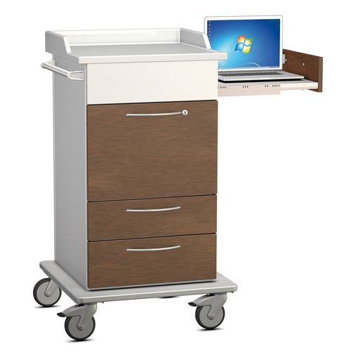 Carrinho para computador Point of Care (PoC) - P2140F2T0022C03 - Hammerlit - com sistema de segurança / com gavetas
