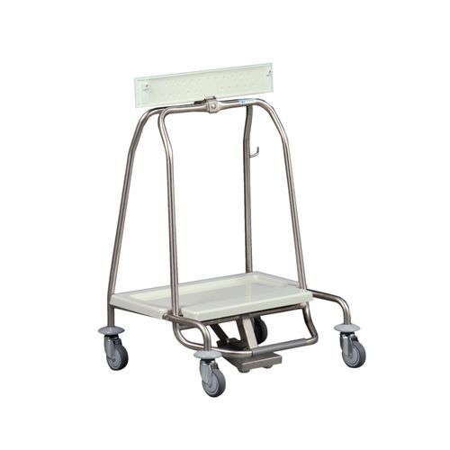Carrinho coletor de lixo - MS43 - Hammerlit - em aço inoxidável / 1 bolsa / móvel
