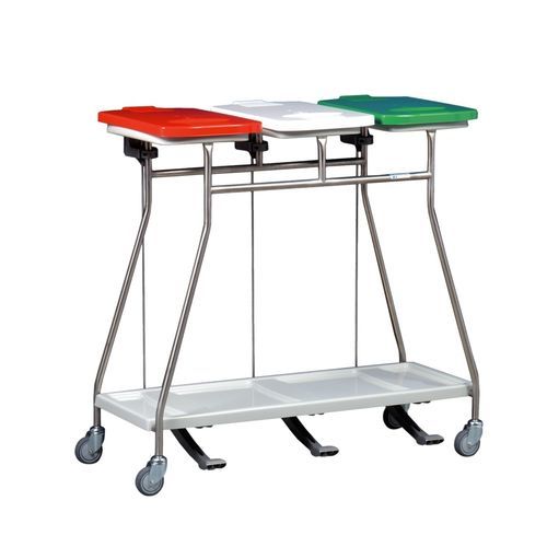 Carrinho de transporte - MS365LTD - Hammerlit - coletor de lixo / em aço inoxidável / em material plástico