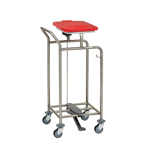 Carrinho para roupa suja - W195LTD - Hammerlit - para lavanderia / com pedal / com pega