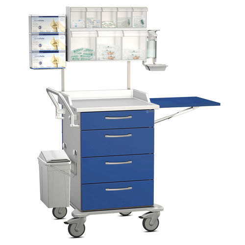 Carrinho de emergência - K42 - Modell 18 - Hammerlit - com bandejas / com balde lateral / 4 gavetas