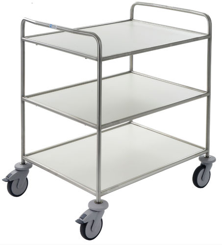 Carrinho para hospital - MW862K - Hammerlit - de serviço / multifuncional / em aço inoxidável