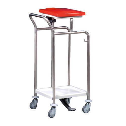 Carrinho de transporte - MS195LT - Hammerlit - coletor de lixo / em aço inoxidável / móvel