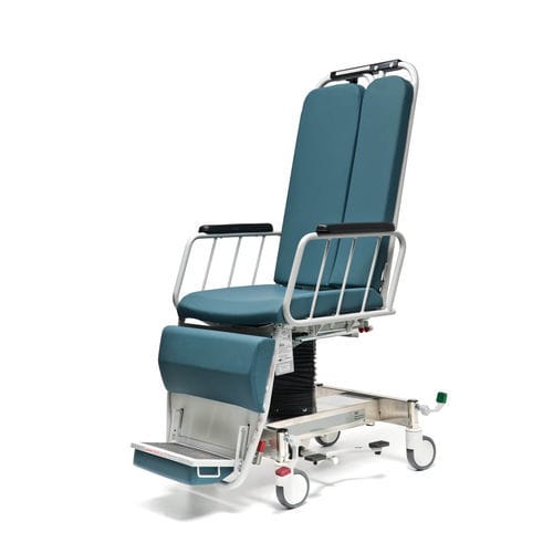Poltrona para tratamentos clínicos hidráulica - VIC - Hausted Patient Handling Systems - articulada em 3 seções / com apoio para pernas / com apoio para pés