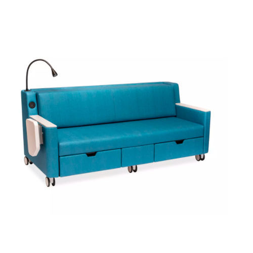 Sofá-cama para quarto de paciente - Hill-Rom   - de 2 lugares