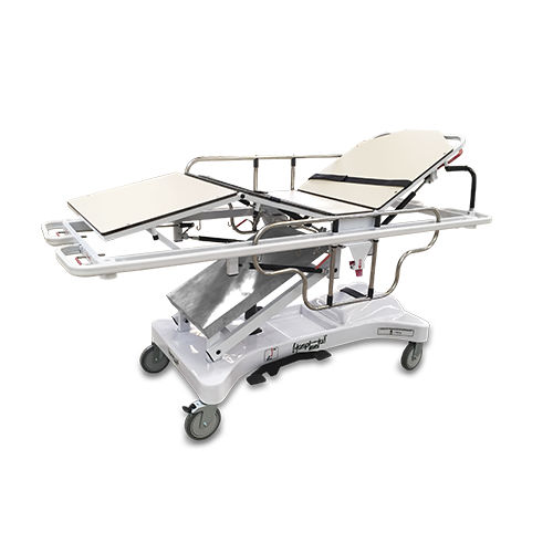 Carro-maca de transporte - HM.2059E - Hospimetal - manual / hidráulico / com altura regulável