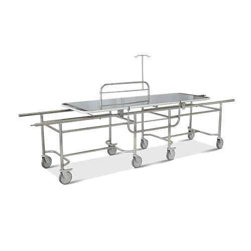 Carro-maca para transferência de pacientes - HM.2053D - Hospimetal - manual / não articulado / em inox