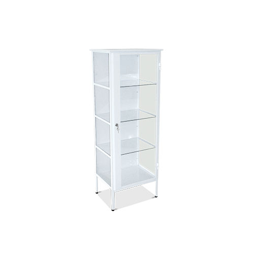 Armário vitrine para instrumentos cirúrgicos - HM.2023 - Hospimetal - para hospital / com prateleiras / branco