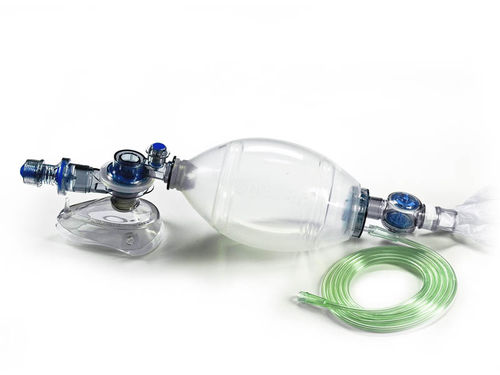 Reanimador manual para adulto - 60307 - Hsiner   - em silicone / reutilizável / com válvula PEEP