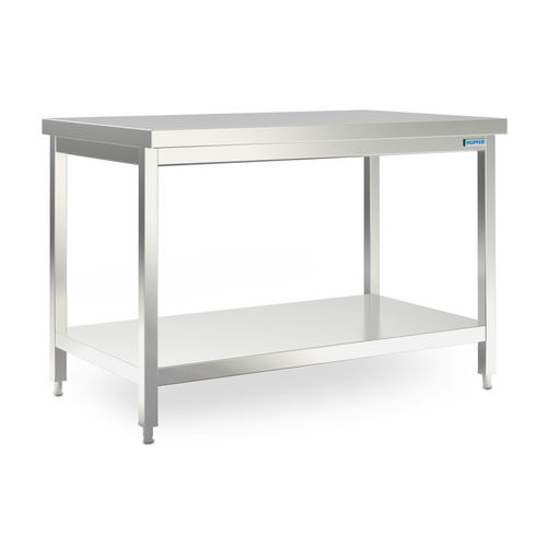 Mesa de trabalho - 7504586 - Hupfer Metallwerke GmbH & Co. KG - retangular / de altura regulável / em aço inoxidável