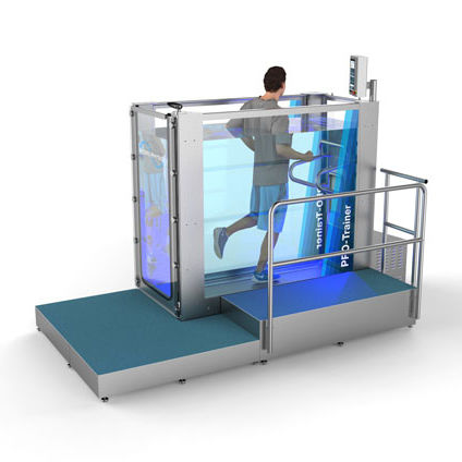 Esteira elétrica aquática - PRO-TRAINER - Hydro Physio - com corrimão