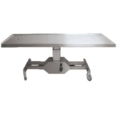 Mesa de necropsia para medicina legal - MC000661 - HYGECO - de dissecção / de lavagem de cadáveres / com rodízios