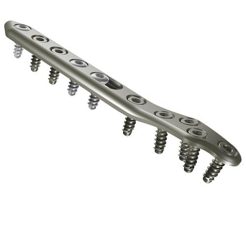 Placa de compressão óssea para fíbula - FL - I.T.S.   - distal / bloqueada / metálica