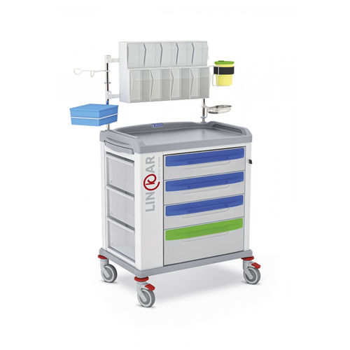Carrinho hospitalar - LINKAR 329519 - Malvestio - Furniture for healthcare facilities - para medicamentos / para curativos / 4 gavetas