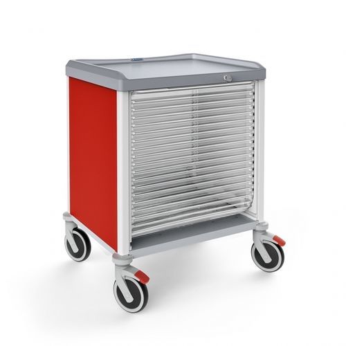 Armário em ABS - 326505LT  - Malvestio - Furniture for healthcare facilities - laranja / transparente / 1 módulo