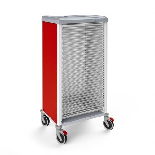 Armário em ABS - 326575LT - Malvestio - Furniture for healthcare facilities - transparente / vermelho / 1 módulo