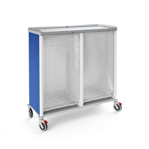 Armário em ABS - 326585LT - Malvestio - Furniture for healthcare facilities - azul / transparente / 2 módulos