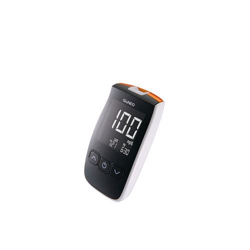 Medidor de glicose GDH-FAD - GluNEO - OSANG Healthcare - com codificação automática / com USB