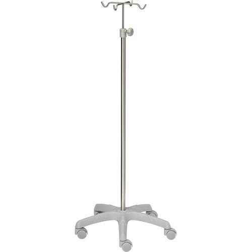 Suporte para soro com rodízios - 22381 - Inmoclinc - 4 ganchos / em inox