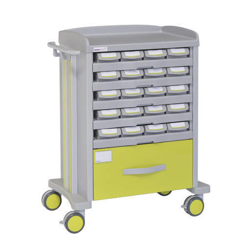Carrinho para hospital - 72015 - Inmoclinc - para medicamentos / para distribuição de medicamentos / 1 gaveta